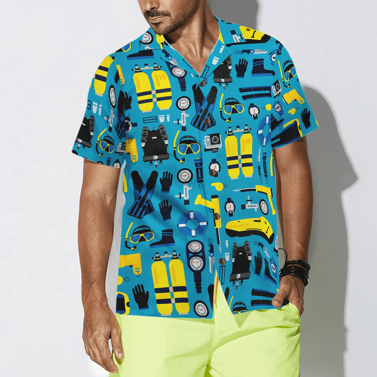 Scuba Diving Gear Aloha Hawaiian Shirt For Summer, Colorful Shirt For Men Women, Perfect Gift For Friend, Team, Family, Diving Lovers - Image 5