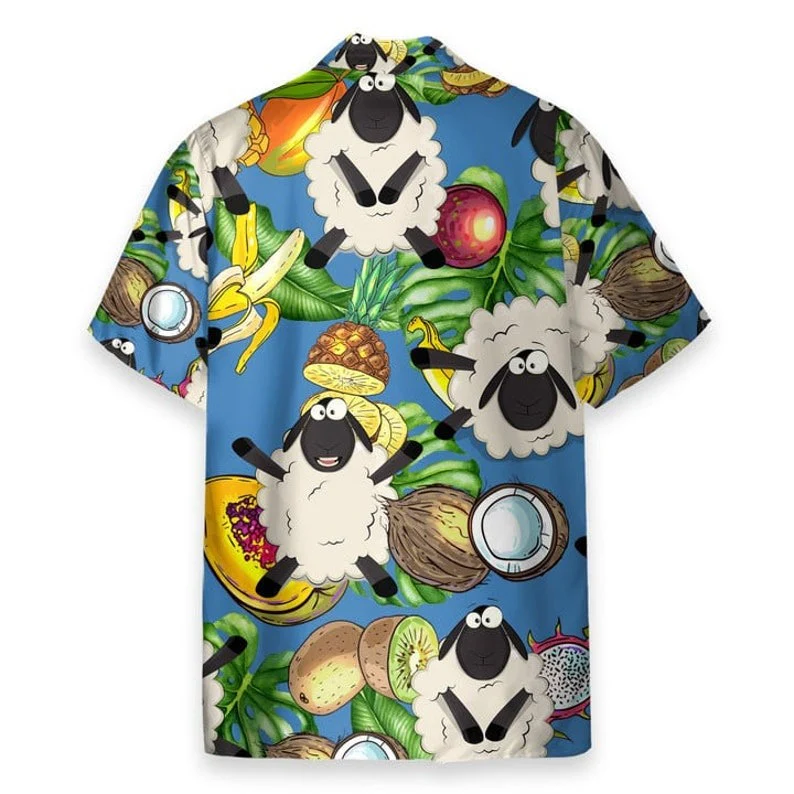 Sheep Love Fruit Hawaiian Shirt - Perfect Gift For Friends, Family - Image 3
