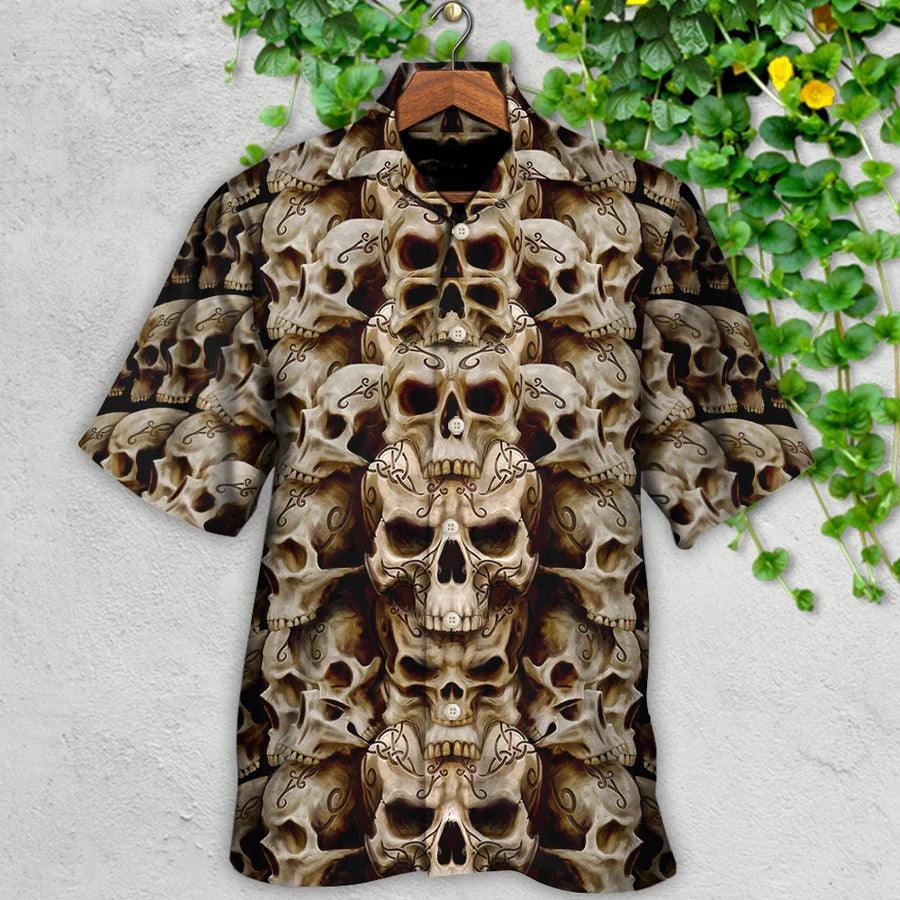 Skull Aloha Hawaiian Shirt For Summer - Skull Dark Inside Everyone Hawaiian Shirt - Perfect Gift For Men, Women, Skull Lover - Image 2