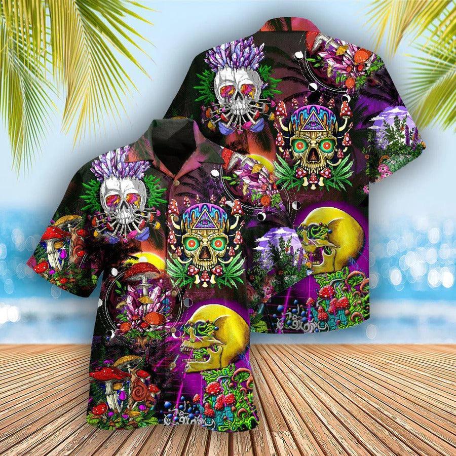 Skull Aloha Hawaiian Shirt For Summer - Skull Life is A Game Skull Hawaiian Shirt - Perfect Gift For Men, Women, Skull Lover - Image 2
