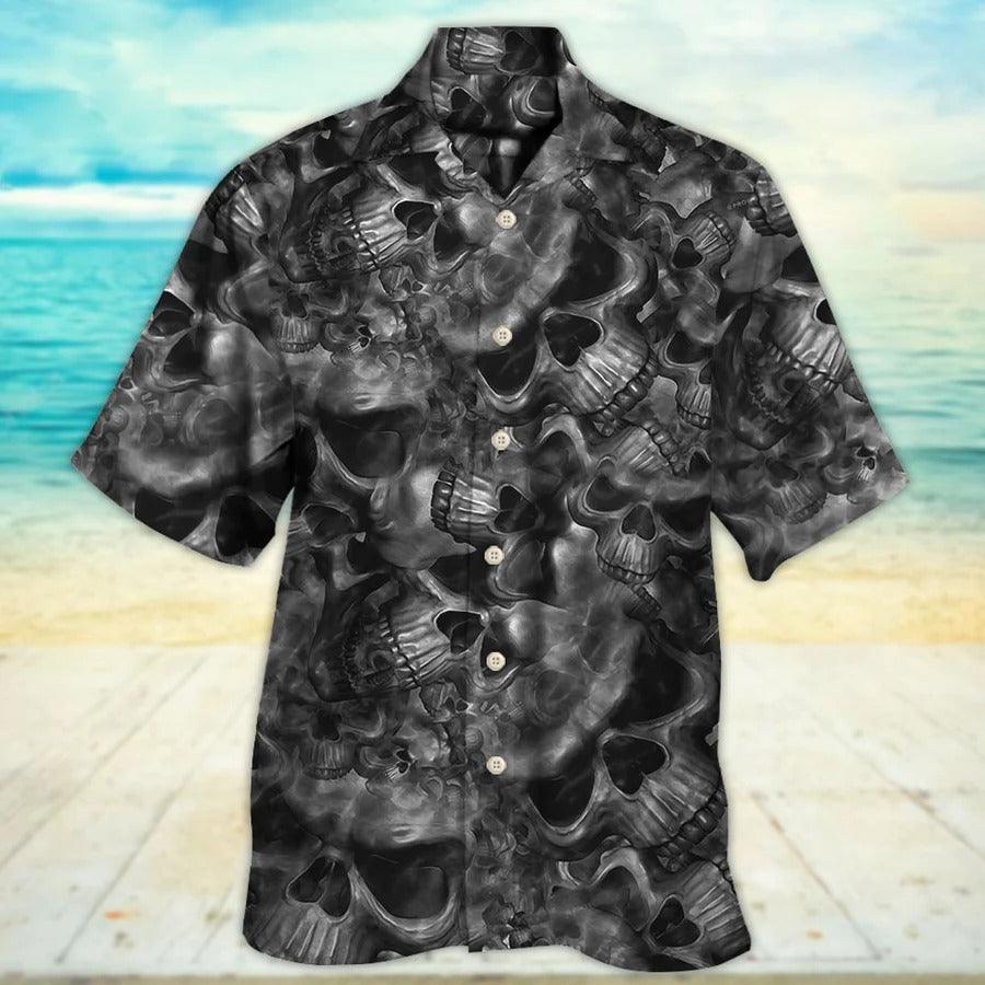 Skull Aloha Hawaiian Shirt For Summer - Skull Life's True Face Is The Skull Hawaiian Shirt - Perfect Gift For Men, Women, Skull Lover - Image 2