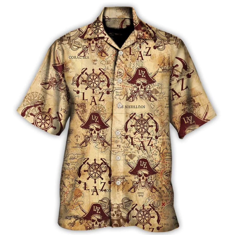 Skull Aloha Hawaiian Shirt For Summer - Skull Pirate Skull Pirates Style Lover Unique Hawaiian Shirt - Perfect Gift For Men, Women, Skull Lover - Image 2