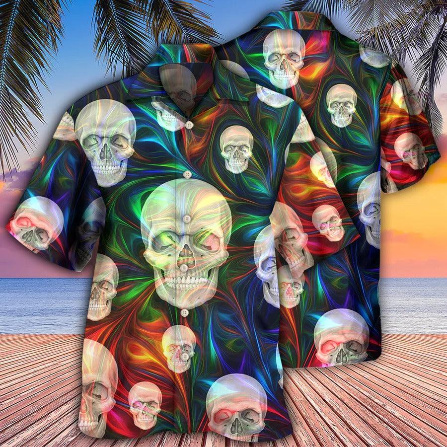 Skull Aloha Hawaiian Shirt For Summer - Skull The Magical Life Hawaiian Shirt - Perfect Gift For Men, Women, Skull Lover - Image 2