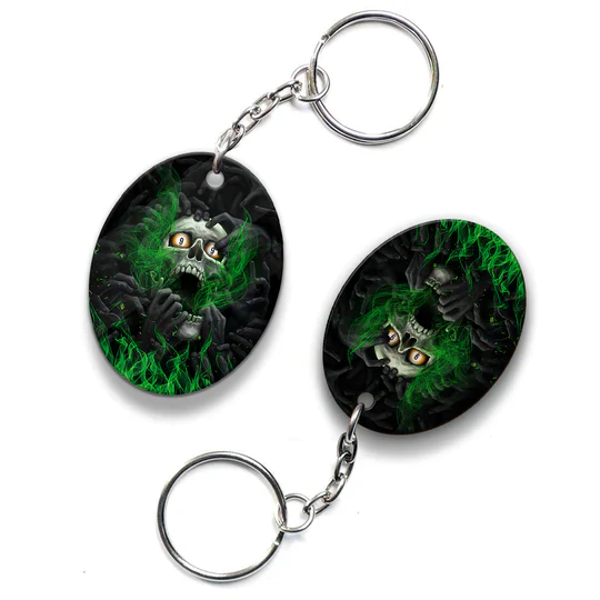 Skull Billiard 8-Ball Pool Player Old Men Acrylic Keychain - Christmas Gift For Billiard Lovers, Billiard Team Players - Image 6