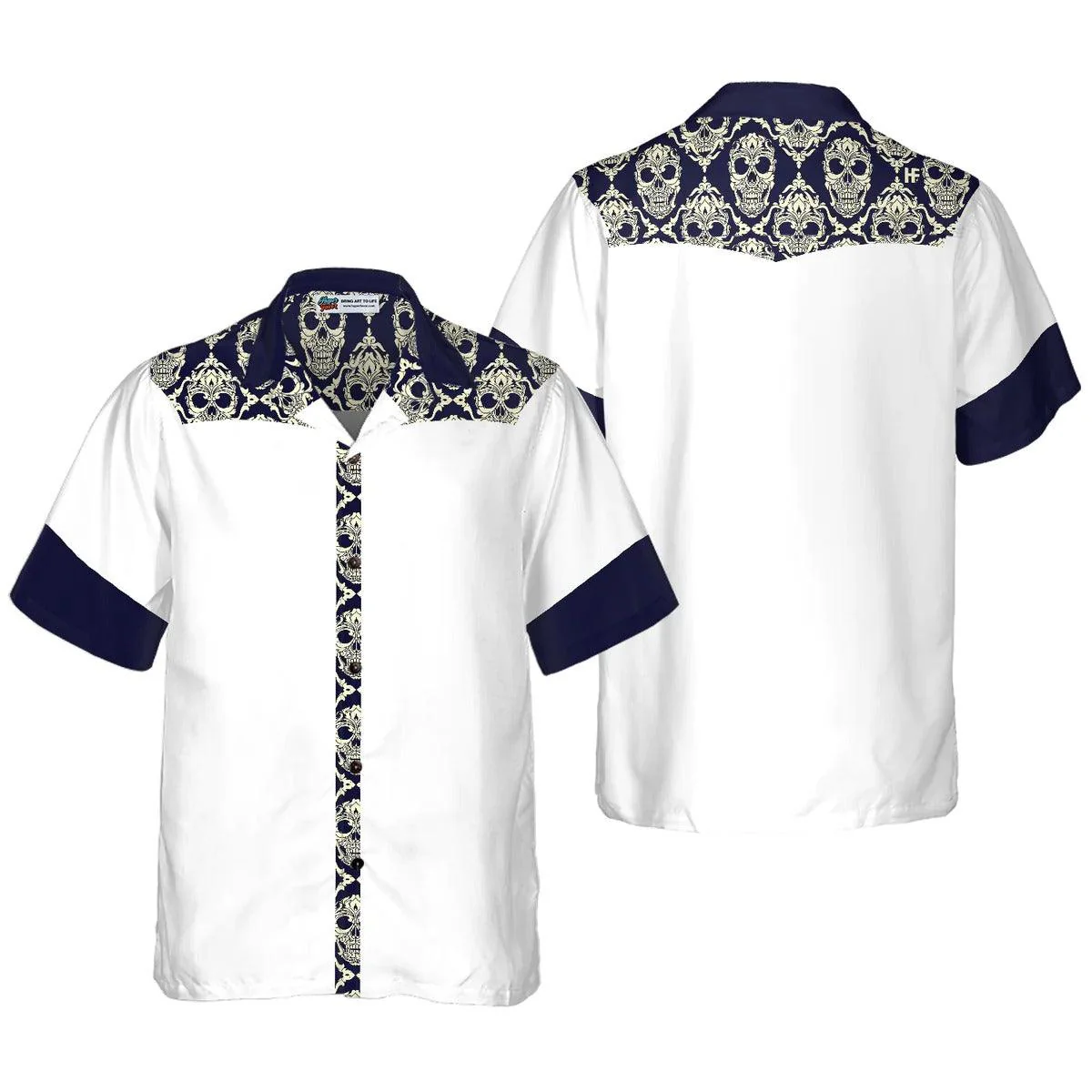 Skull Hawaiian Shirt, Skull Pattern Hawaiian Shirt, Skulls Hawaiian Shirt, Summer Aloha Shirt - Perfect Gift For Men, Women, Husband, Wife, Friend, Family