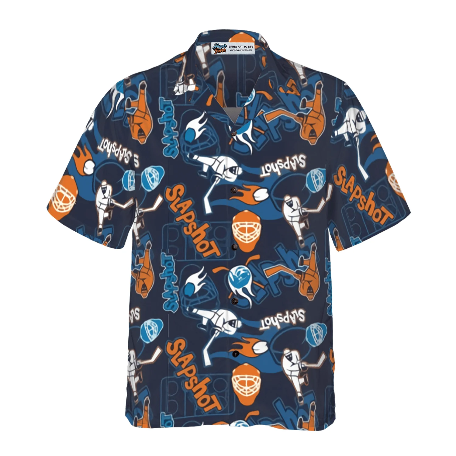 Slapshot Hockey Hawaiian Shirt, Colorful Summer Aloha Shirt For Men Women, Perfect Gift For Friend, Family, Husband, Wife, Boyfriend, Hockey Lovers - Image 4