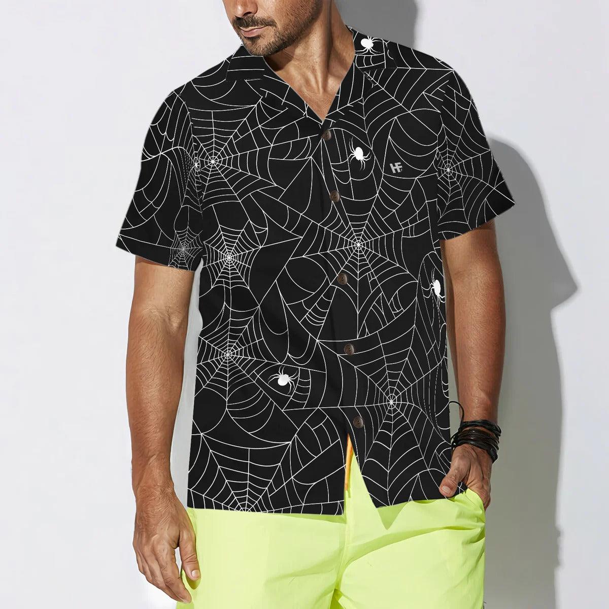 Spiderweb Hawaiian Shirt - Halloween Spider Web Hawaiian Shirt - Perfect Gift For Lover, Friend, Family - Image 8