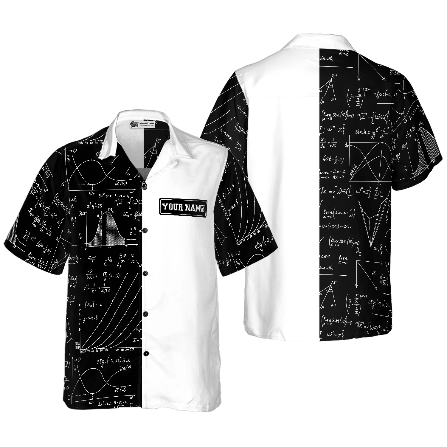 Teacher Custom Name Hawaiian Shirt, Math Teacher Gifts Custom Aloha Shirt For Men And Women - Perfect Gift For Teacher, Husband, Boyfriend, Friend, Family