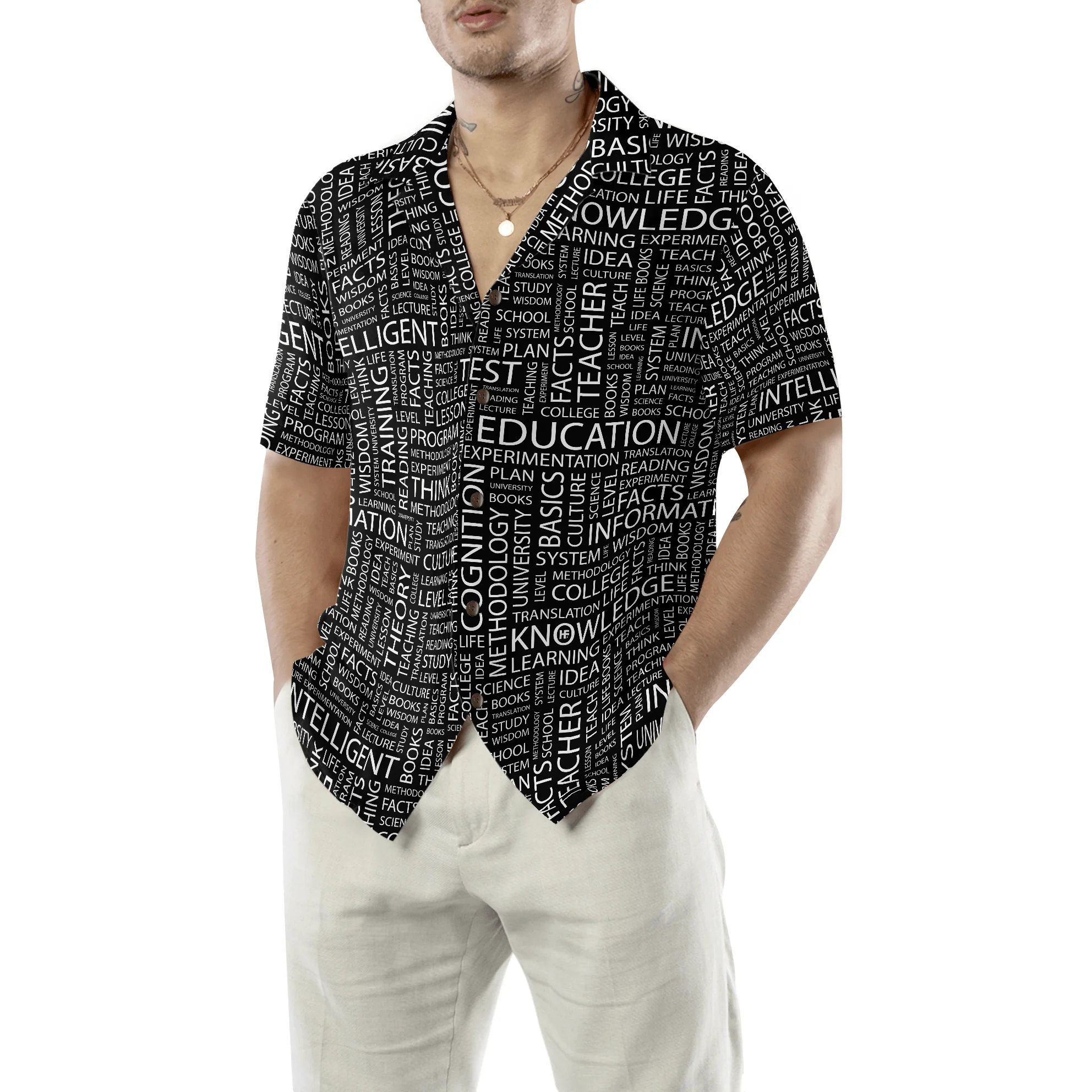 Teacher Hawaiian Shirt, I Work In Educational Field Teacher Aloha Shirt For Men And Women - Perfect Gift For Teacher, Husband, Boyfriend, Friend, Family - Image 2