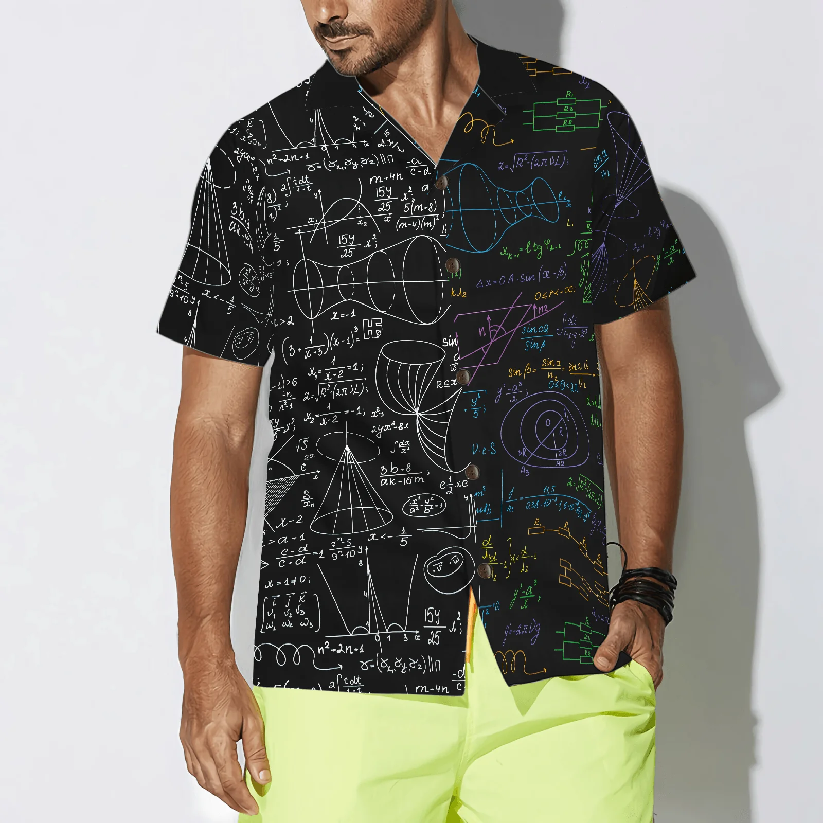 Teacher Hawaiian Shirt, Mathematical Teacher Aloha Shirt For Men And Women - Perfect Gift For Teacher, Husband, Boyfriend, Friend, Family - Image 4