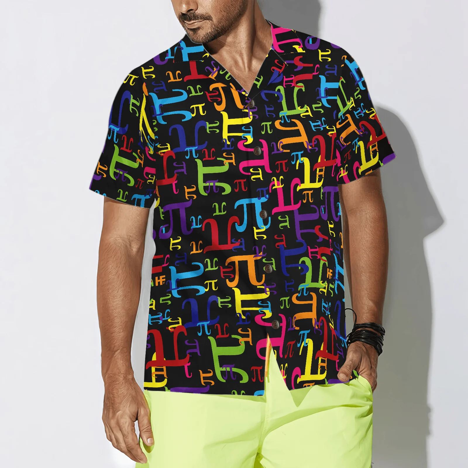 Teacher Hawaiian Shirt, Pieces Of Pi Math Teacher Aloha Shirt For Men And Women - Perfect Gift For Teacher, Husband, Boyfriend, Friend, Family - Image 2