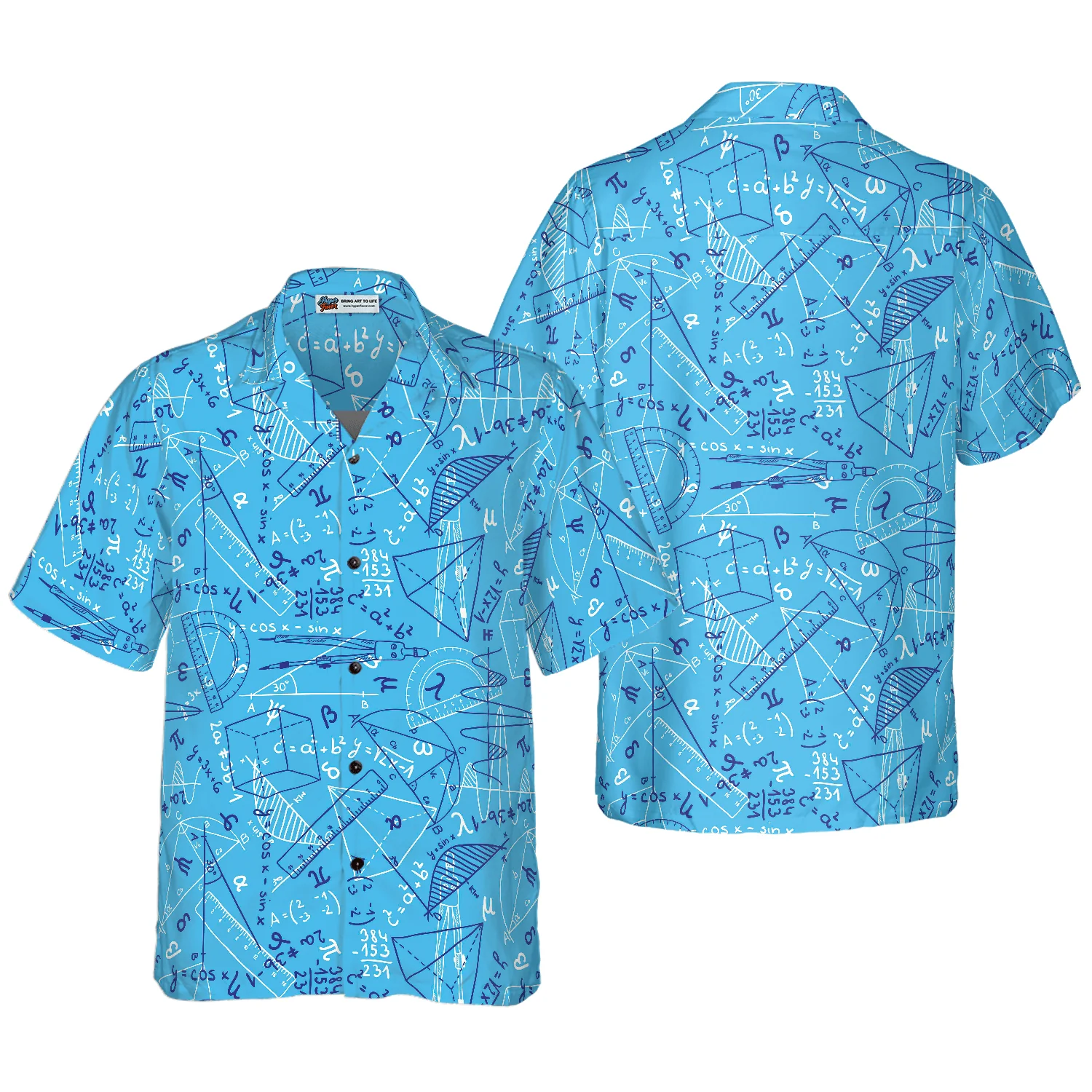 Teacher Hawaiian Shirt, Proud To Be A Math Teacher Aloha Shirt For Men And Women - Perfect Gift For Teacher, Husband, Boyfriend, Friend, Family