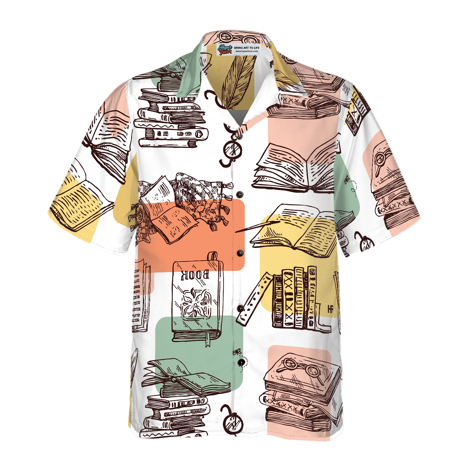 Teacher Hawaiian Shirt, Teacher Knowledge Book Aloha Shirt For Men And Women - Perfect Gift For Teacher, Husband, Boyfriend, Friend, Family - Image 3