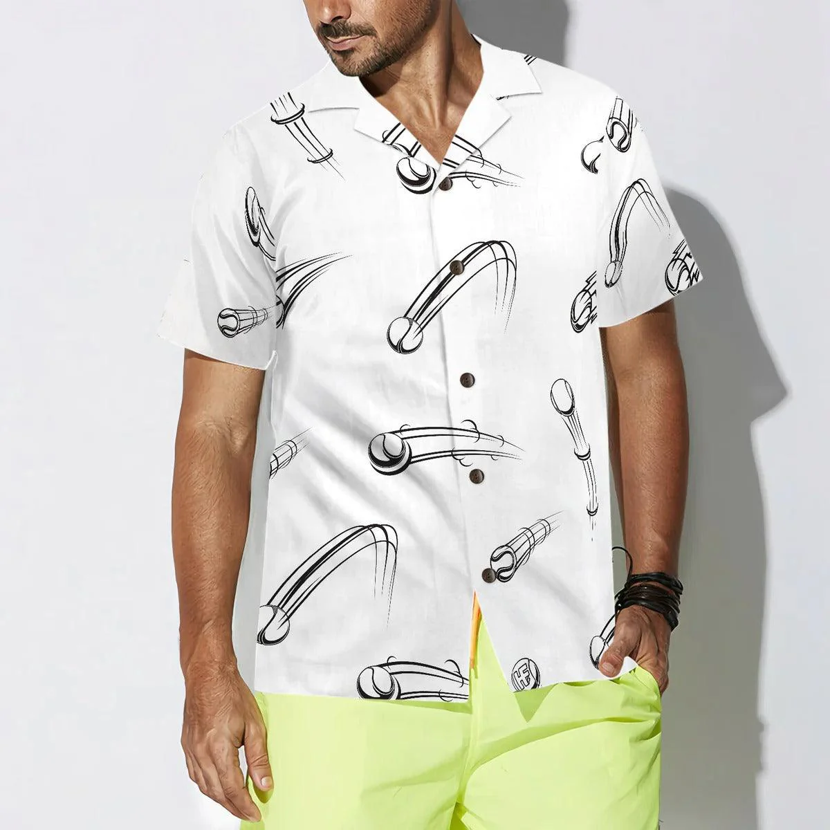 Tennis Hawaiian Shirt, Respect All Fear None Tennis Ball Hawaiian Shirt, Tennis Aloha Shirt- Perfect Gift For Men, Women, Tennis Lover, Friend, Family - Image 3