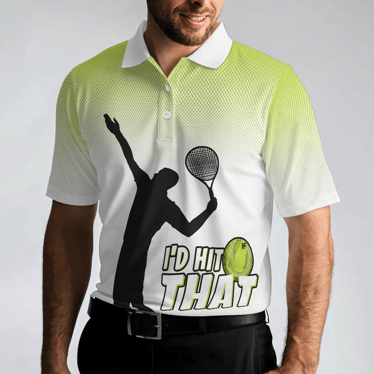 Tennis Men Polo Shirt, Dad The Man The Myth The Tennis Legend Polo shirts, Unique Tennis Gifts For Dad, Tennis Lovers And Players, Father's Day - Image 5