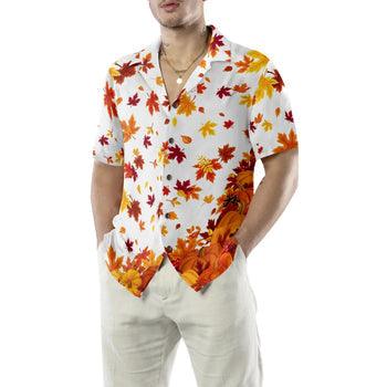 Thanksgiving Pumpkins And Autumn Leaves Hawaiian Shirt - Perfect Gift For Lover, Friend, Family - Image 4
