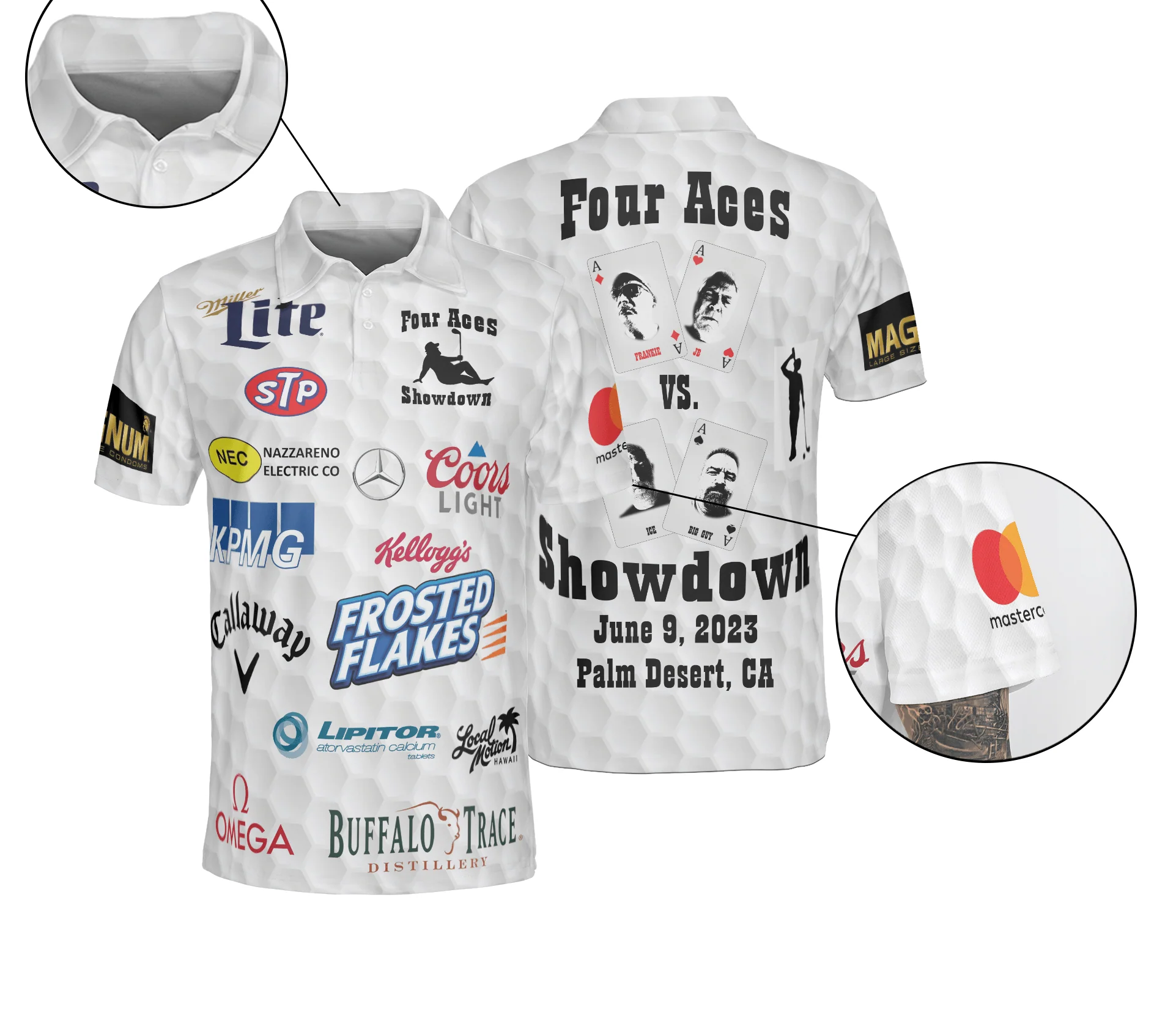 The Four Aces Band Men Polo Shirt - The Four Aces Polo Shirt For Men - Gift For Music Lovers, Friend