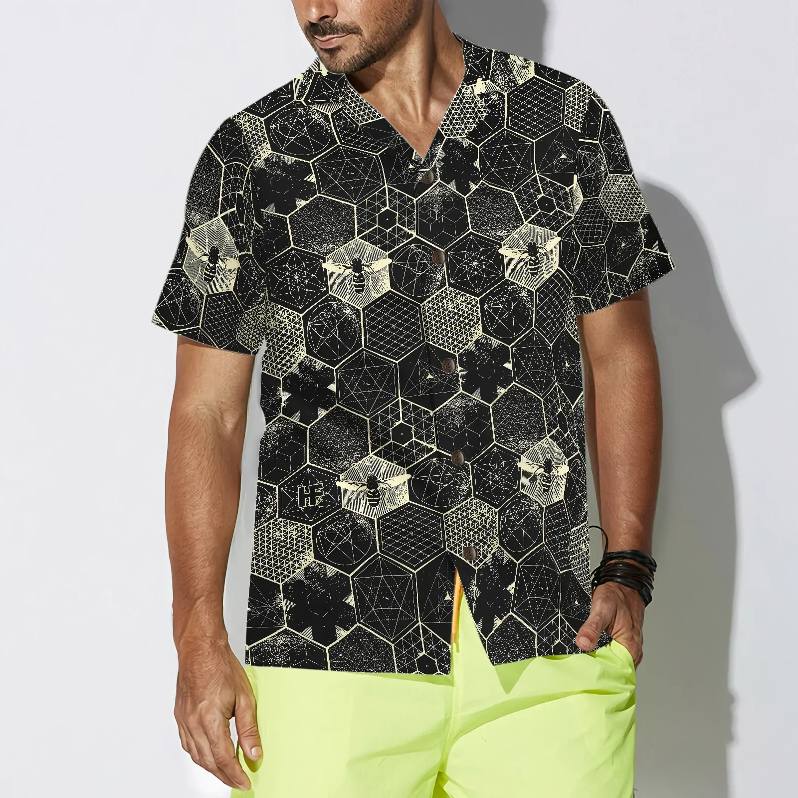 The Honeycomb Conjecture Hawaiian Shirt, Summer Animals Aloha Shirts For Men Women, Perfect Gift For Husband, Wife, Boyfriend, Friend - Image 5