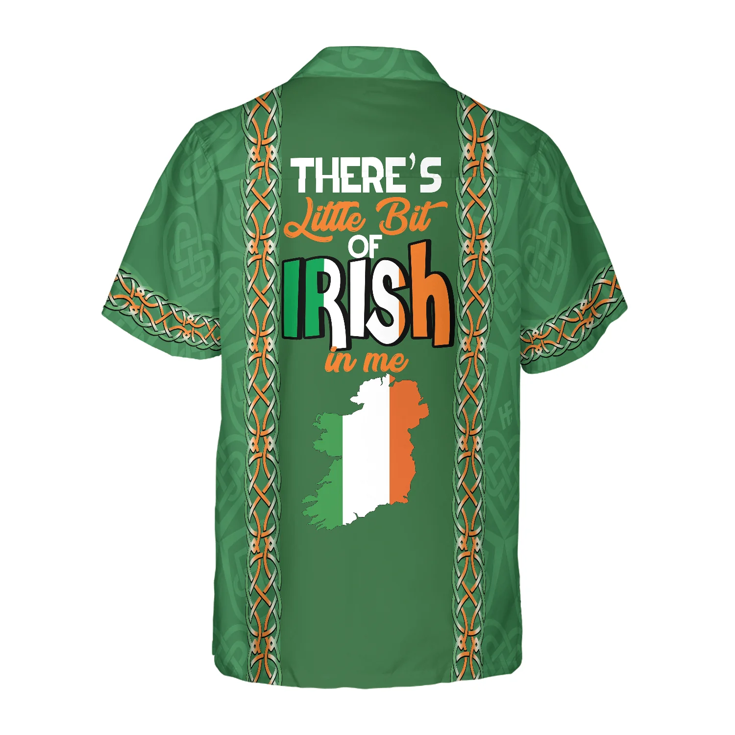 There’s A Little Bit Of Irish In Me Ireland Hawaiian Shirt, Colorful Summer Aloha Shirts For Men Women, Gift For Husband, Wife, Friend, Family - Image 3