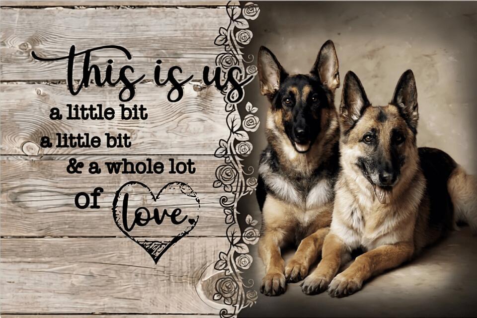 This is us a little bit dog love - Personalized Poster AMZ00002 - Image 2
