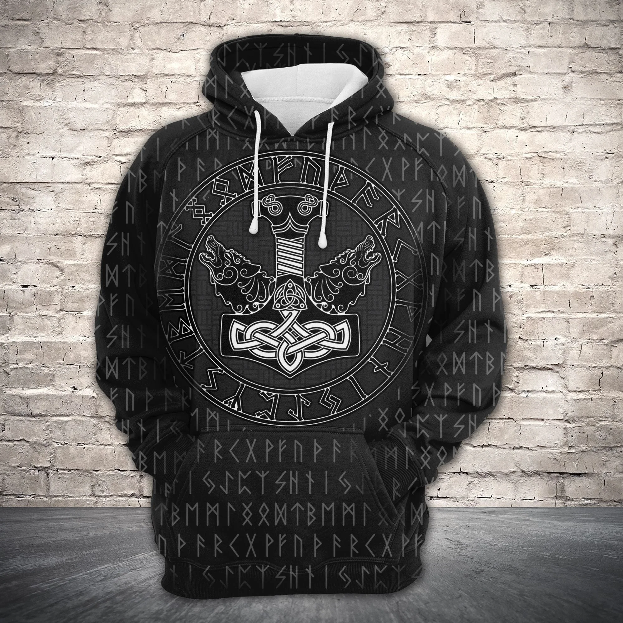 Thor's Hammer Mjollnir Pullover Premium Hoodie, Perfect Outfit For Men And Women On Christmas New Year Autumn Winter - Image 2