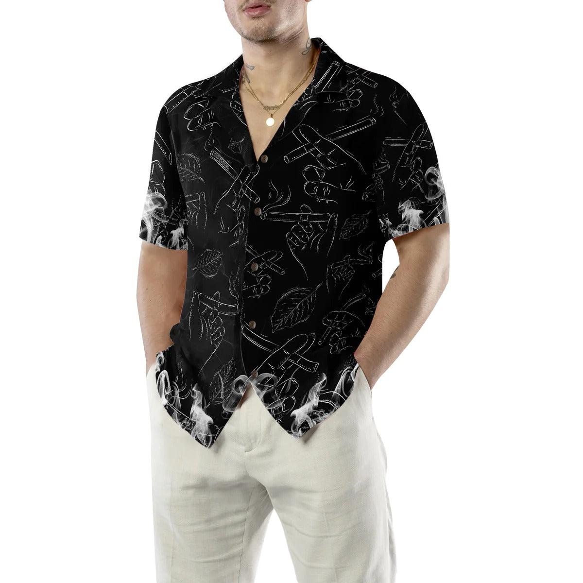 Tobacco Seamless Pattern Custom Hawaiian Shirt, Tobacco Hawaiian Shirt, Tobacco Aloha Shirt- Perfect Gift For Men, Women, Friend, Family - Image 6