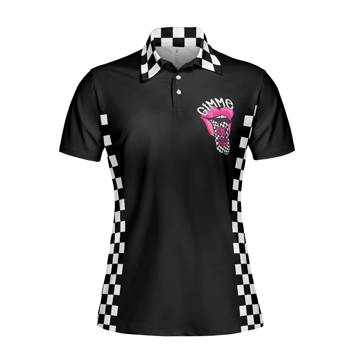 Track Racing Women Polo Shirt, She Wants The D Dirt Track Racing, Adult Humor Women Polo Shirts - Best Gift For Ladies, Female, Track Racing Lovers - Image 4
