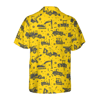 Tractor Hawaiian Shirt, Heavy Tractor Aloha Shirt For Men - Gift For Tractor, Family, Friends - Image 4