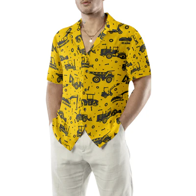 Tractor Hawaiian Shirt, Heavy Tractor Aloha Shirt For Men - Gift For Tractor, Family, Friends - Image 6