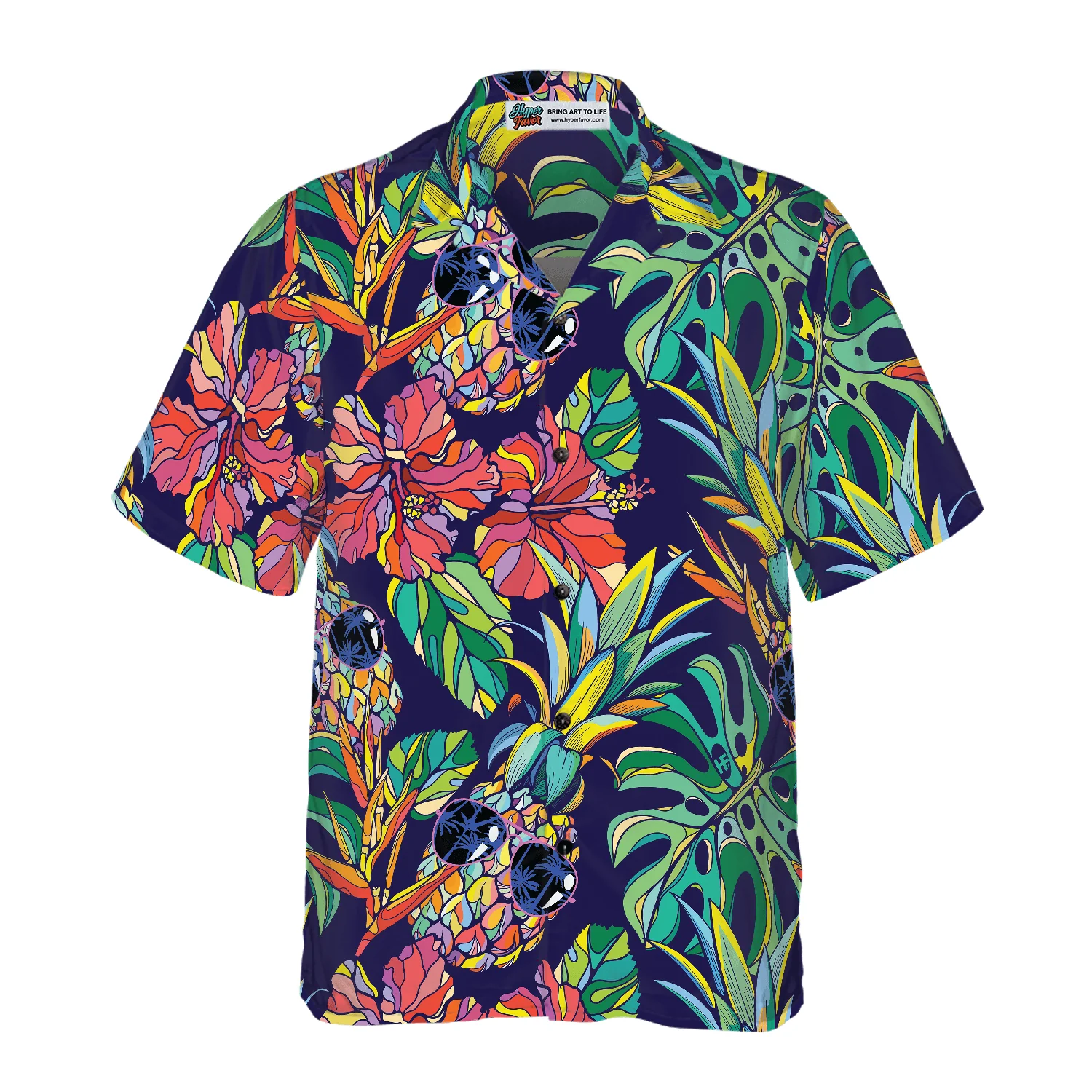 Tropical Coolest Pineapple Hawaiian Shirt, Colorful Summer Aloha Shirt For Men Women, Perfect Gift For Friend, Family, Husband, Wife, Boyfriend - Image 4