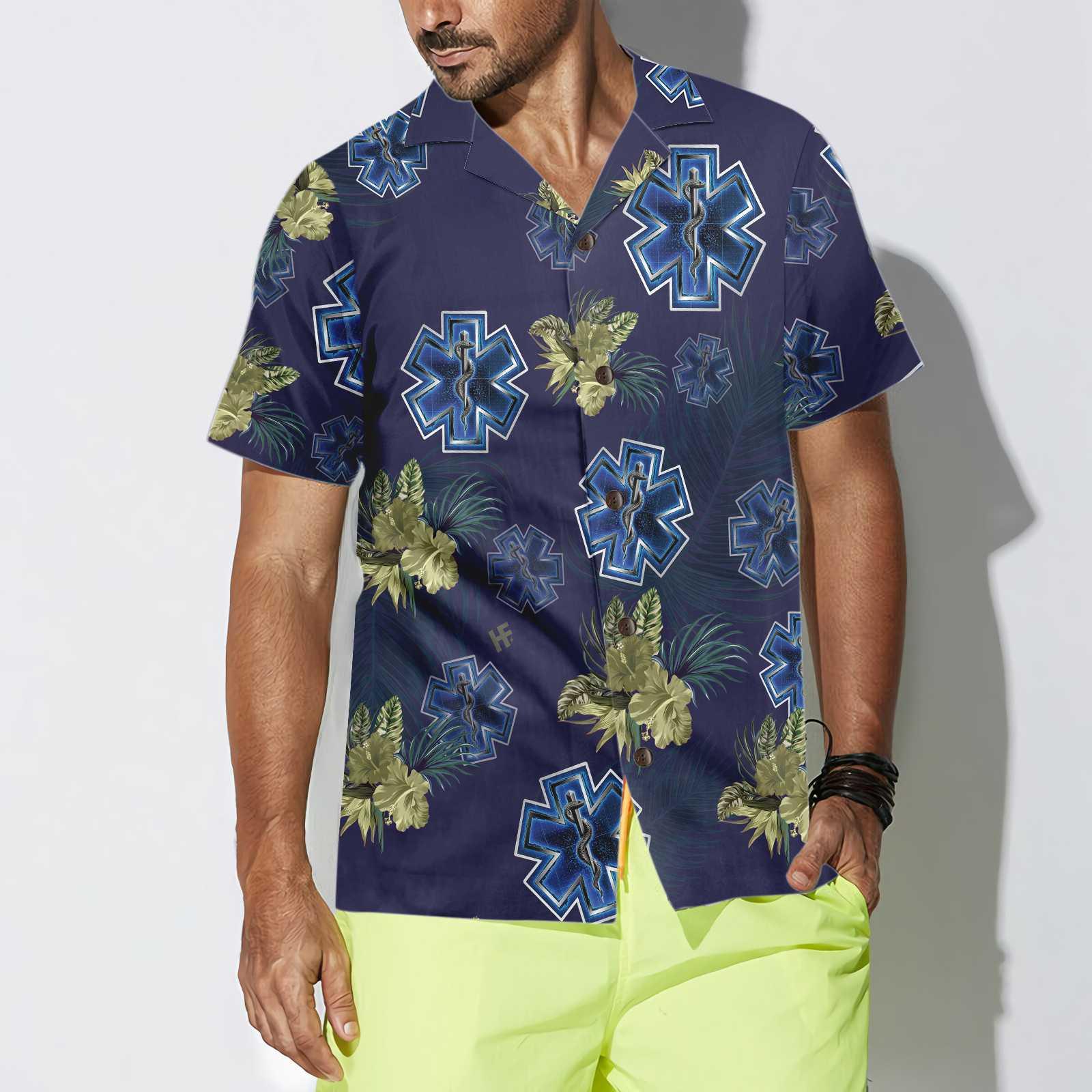 Tropical Paramedic Aloha Hawaiian Shirt For Summer, Cool Funny Paramedic Hawaiian Shirt For Men Women Adults, Best Gift For Friend, Paramedic Lovers - Image 6