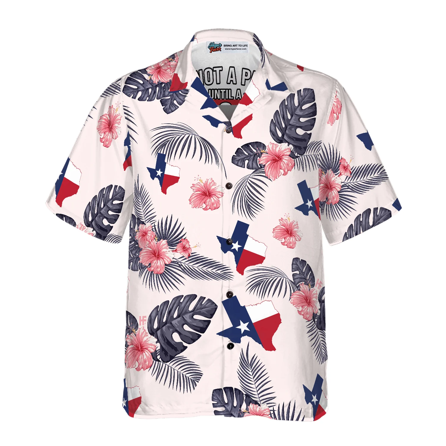 Tropical Texas Map Hawaiian Shirt - It's Not A Party Until A Texas Girl Walks In, Proud Texas, Summer Aloha Shirt - Perfect Gift For Men Women - Image 4