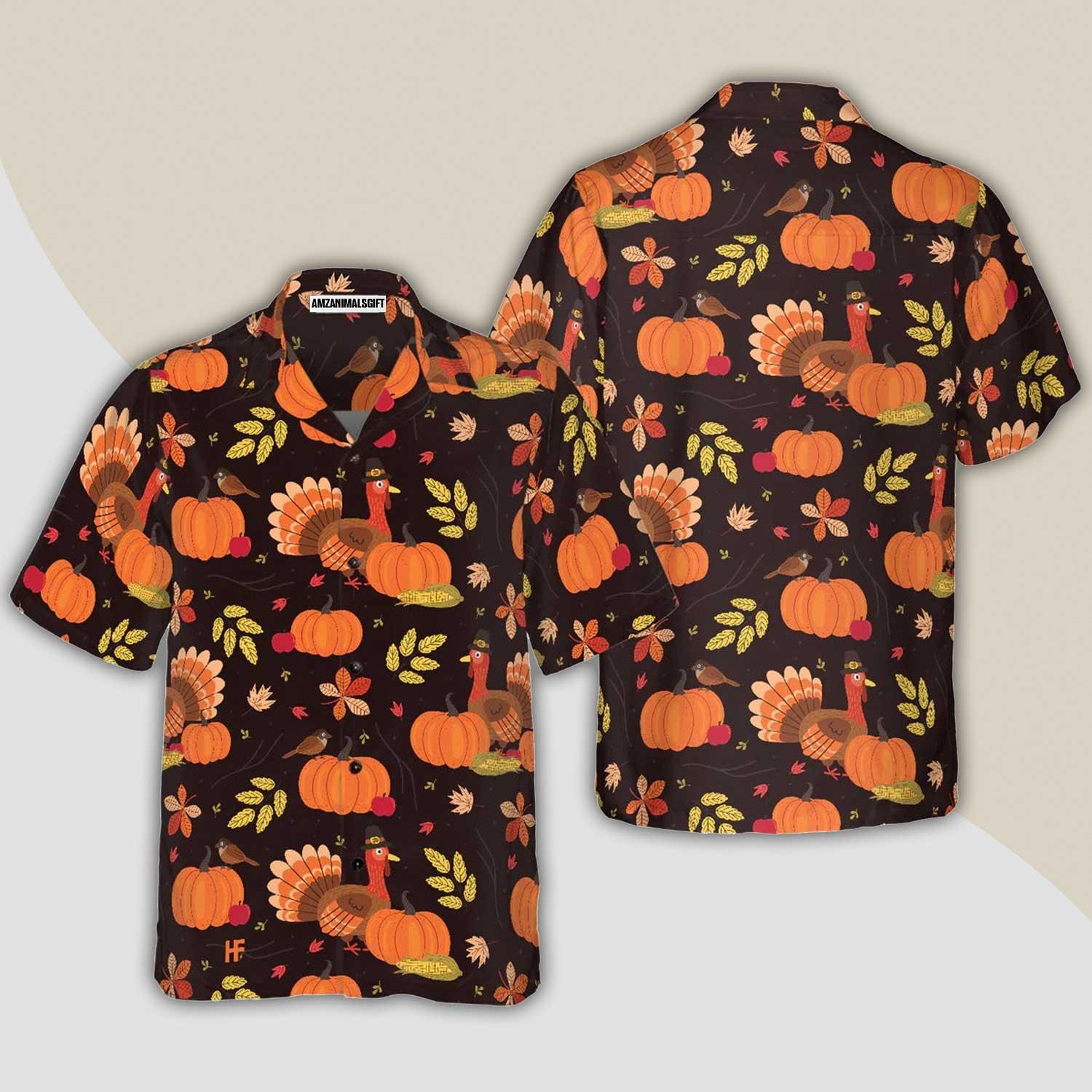 Turkey Thanksgiving Hawaiian Shirt - Perfect Gift For Lover, Friend, Family