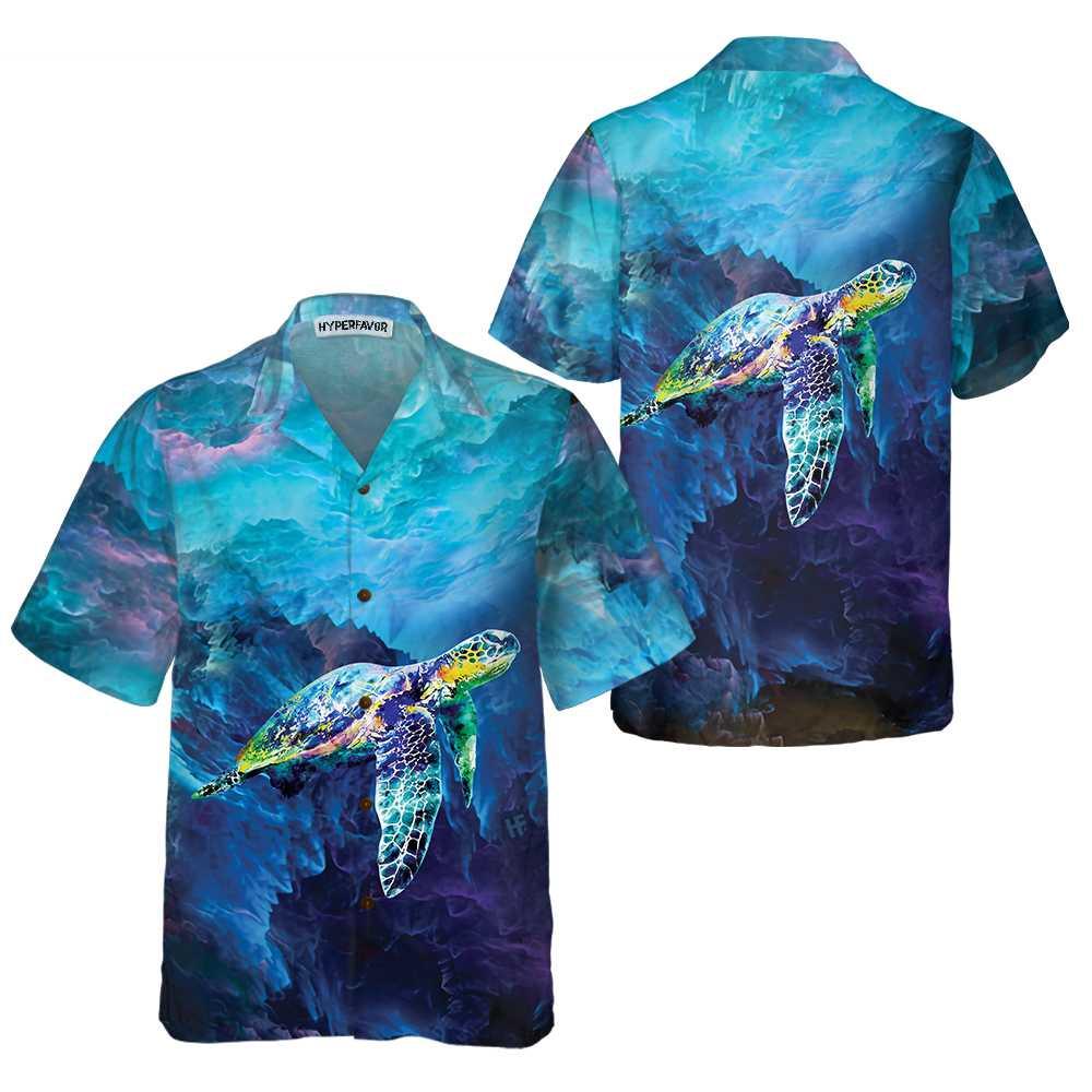 Turtle Aloha Hawaiian Shirt For Summer, Cool Turtle On Cloud Hawaiian Shirt For Men Women Adults, Gift For Friend, Turtle Lovers - Image 2