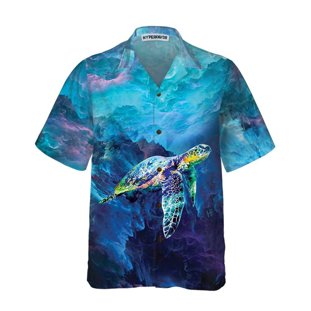 Turtle Aloha Hawaiian Shirt For Summer, Cool Turtle On Cloud Hawaiian Shirt For Men Women Adults, Gift For Friend, Turtle Lovers - Image 4