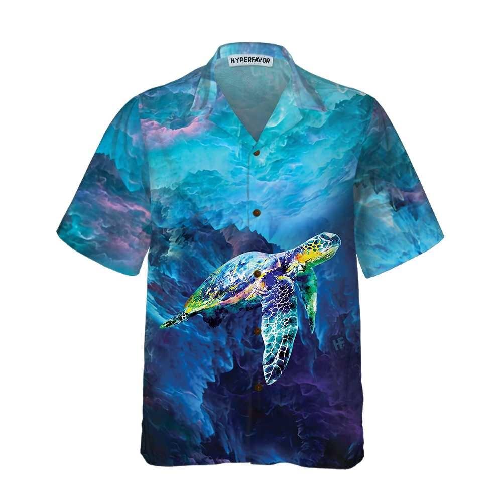 Turtle Flag American Hawaiian Shirt, Turtle Shirt For Men & Women - Perfect Gift For Turtle Lover, Friend, Family - Image 4