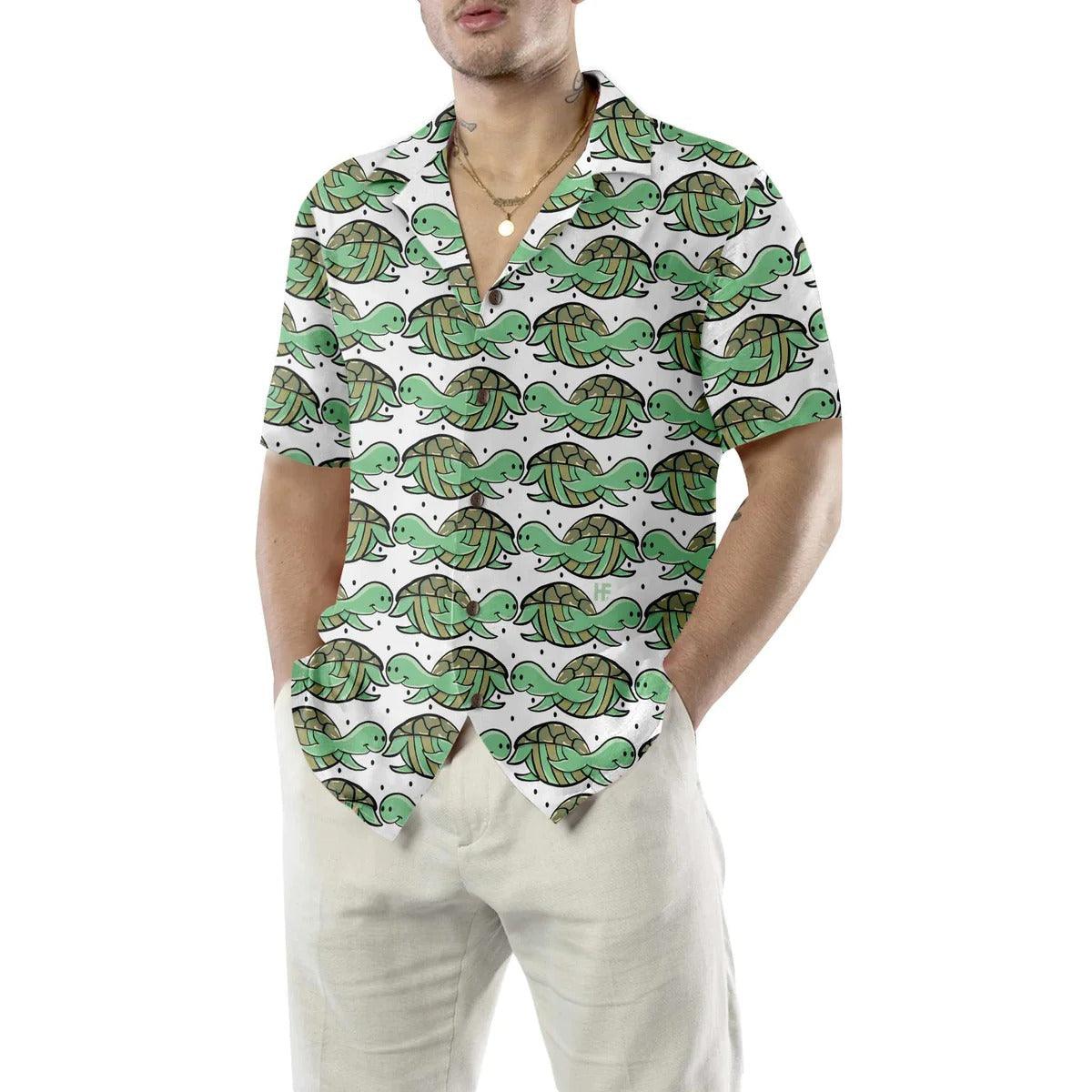 Turtle Flag American Hawaiian Shirt, Turtle Shirt For Men & Women - Perfect Gift For Turtle Lover, Friend, Family - Image 6