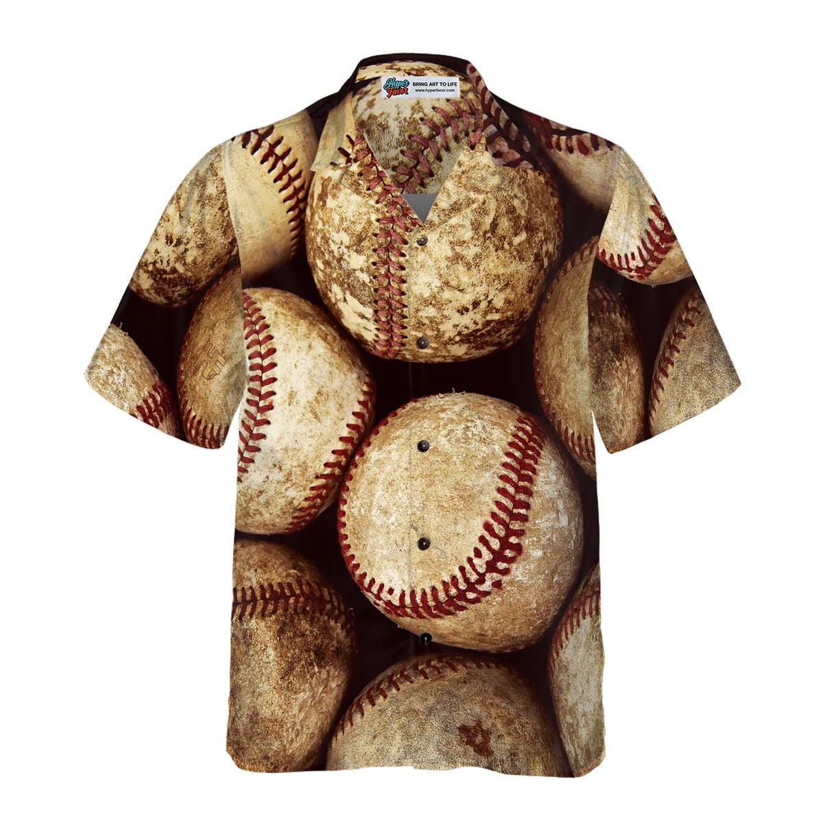 Vintage Baseball Ball Hawaiian Shirt, Baseball Hawaiian Shirt, Baseball Summer Aloha Shirt- Perfect Gift For Men, Women, Baseball Lover Friend, Family - Image 4