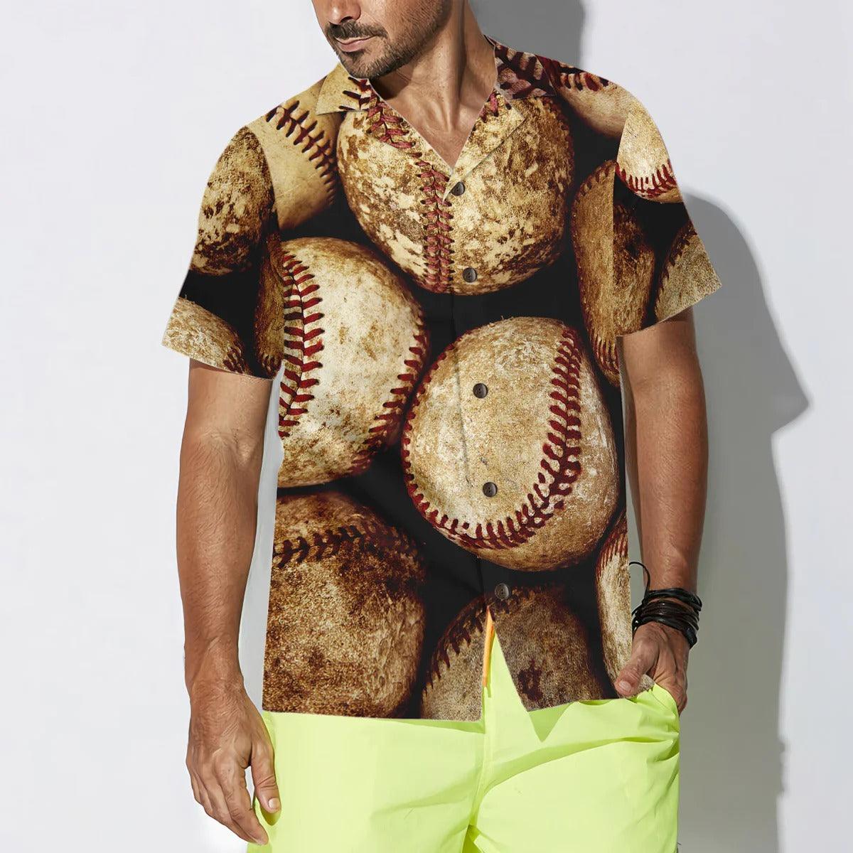 Vintage Baseball Ball Hawaiian Shirt, Baseball Hawaiian Shirt, Baseball Summer Aloha Shirt- Perfect Gift For Men, Women, Baseball Lover Friend, Family - Image 7