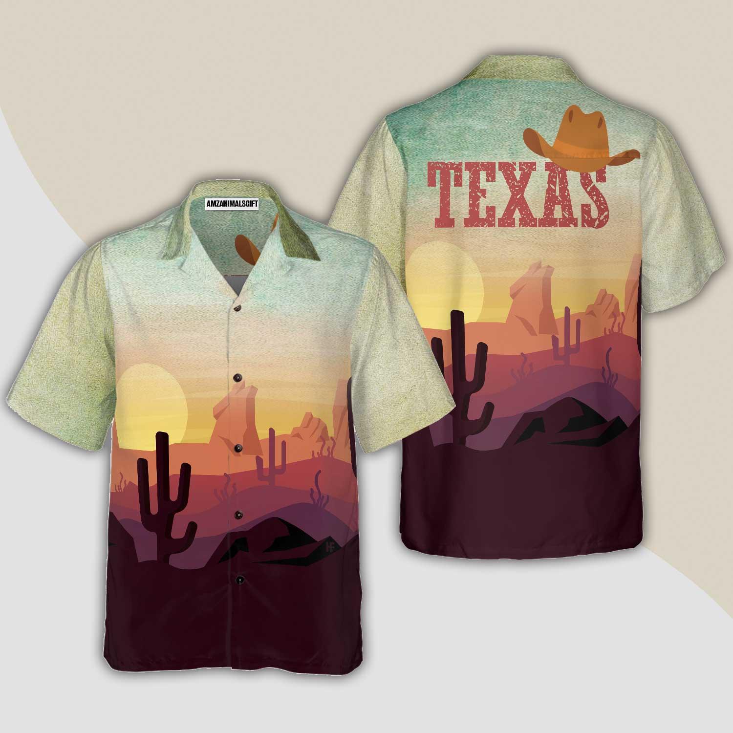 Vintage Texas Hawaiian Shirt, Unique Texas, Summer Aloha Shirt Perfect Gift For Men Women, Texas Lovers