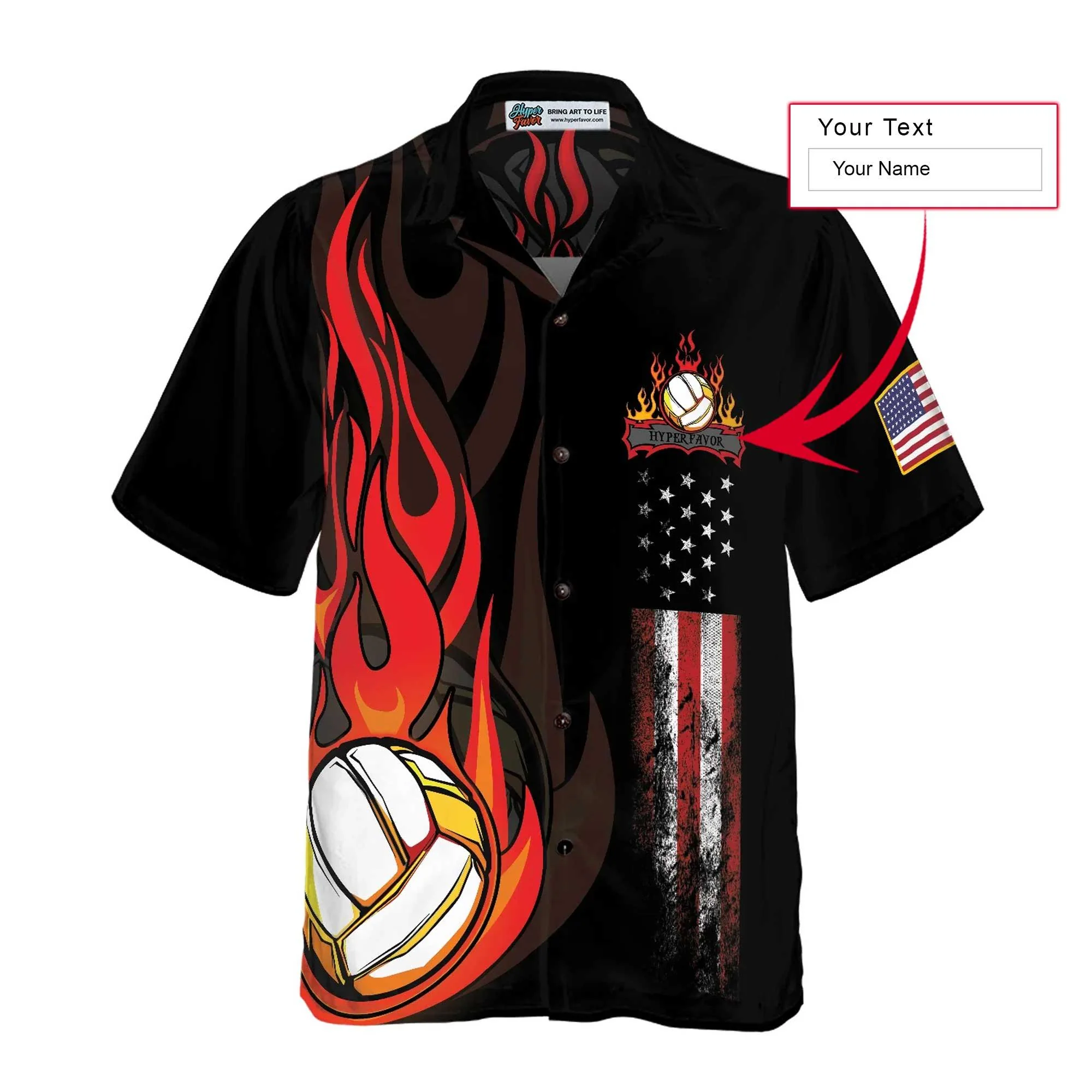 Volleyball Flame Custom Name Hawaiian Shirt, Personalized Colorful Summer Aloha Shirt For Men Women, Perfect Gift For Friend, Volleyball Lovers, Team - Image 5