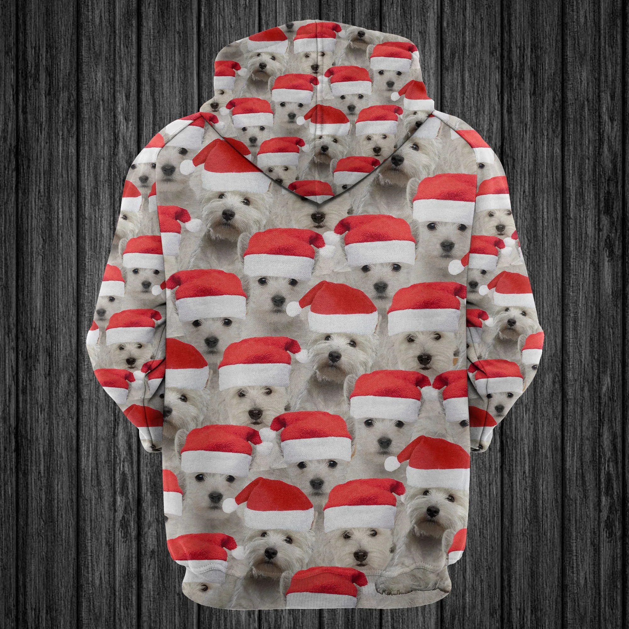 West Highland White Terrier Christmas Group Pullover Premium Hoodie, Perfect Outfit For Men And Women On Christmas New Year Autumn Winter - Image 2