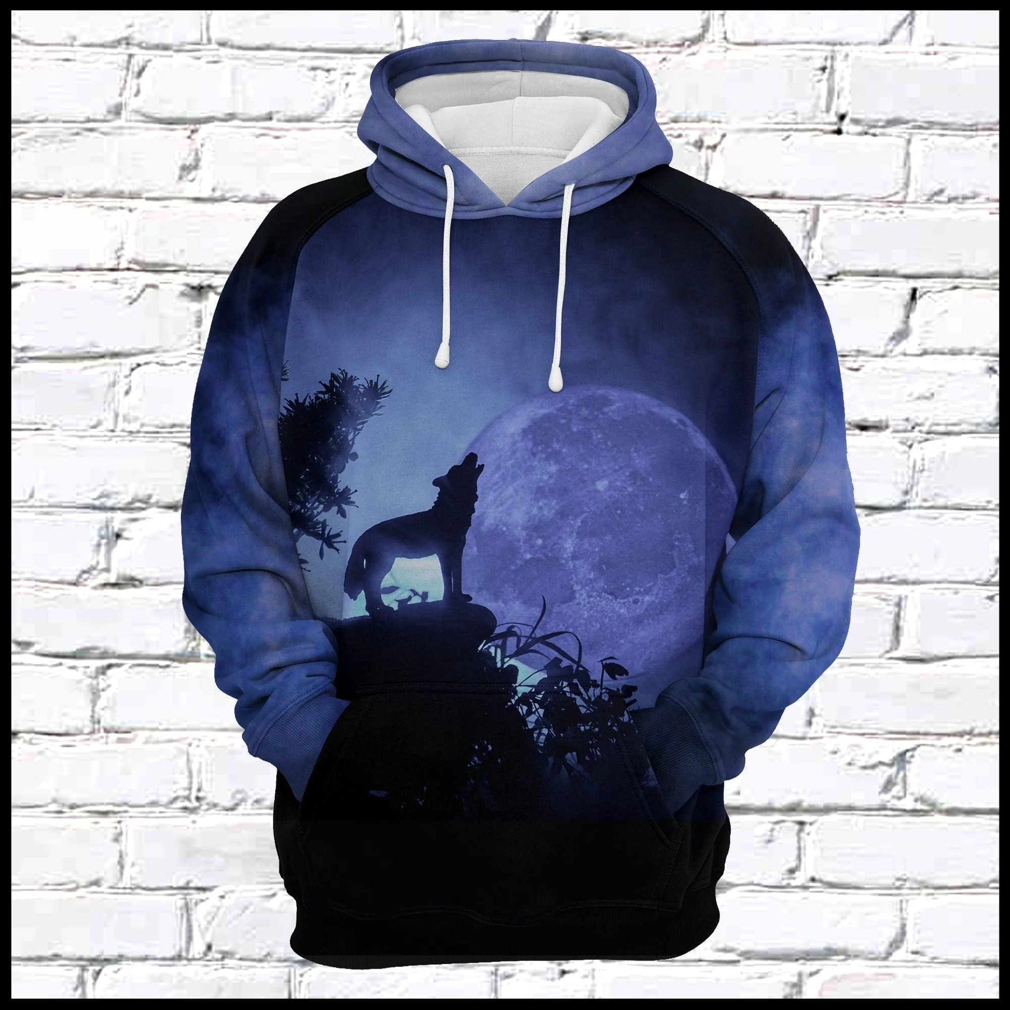 Wolf Night Pullover Premium Hoodie, Perfect Outfit For Men And Women On Christmas New Year Autumn Winter - Image 2
