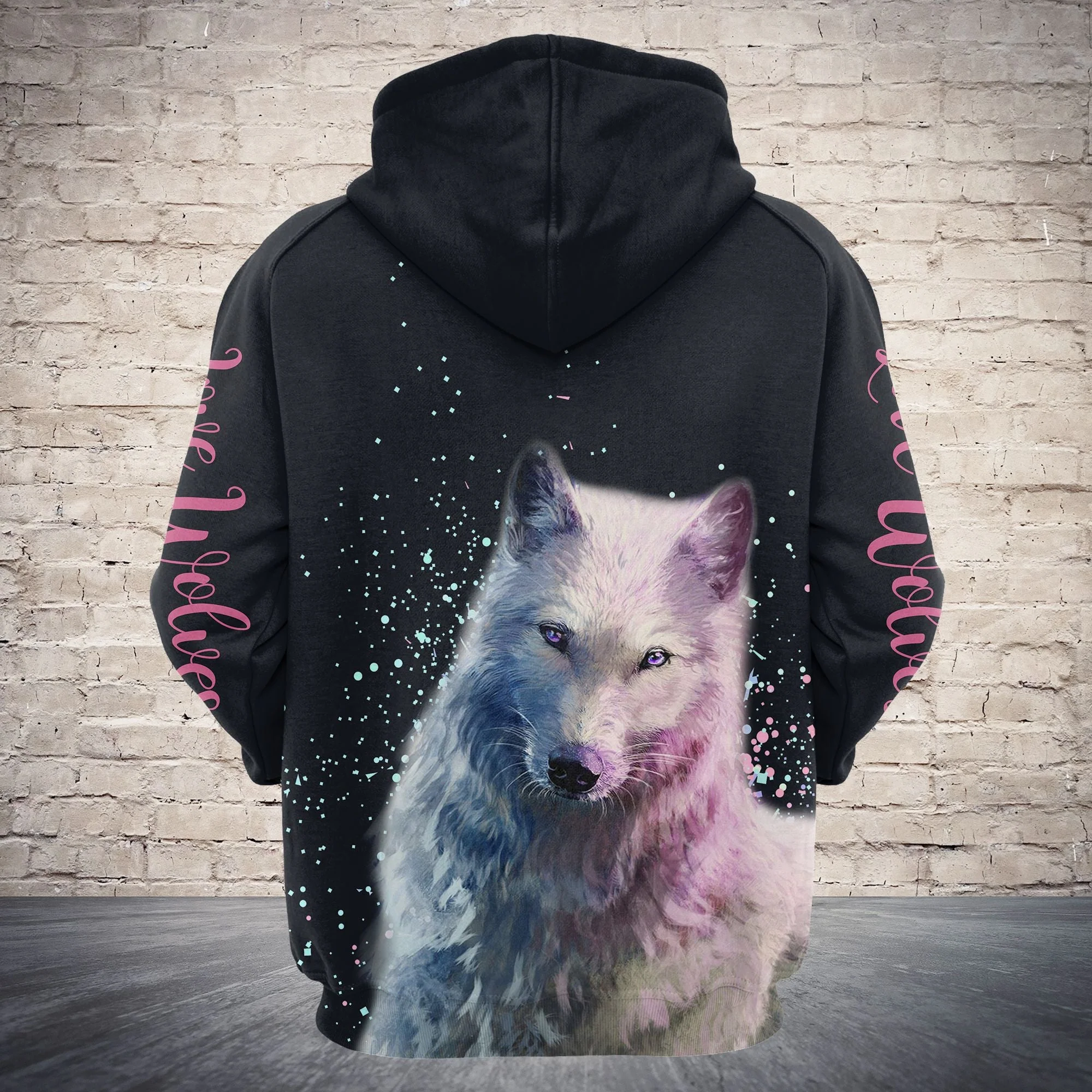 Wolves Pullover Premium Hoodie Just A Woman Who Love Wolves, Perfect Outfit For Men And Women On Christmas New Year Autumn Winter - Image 2