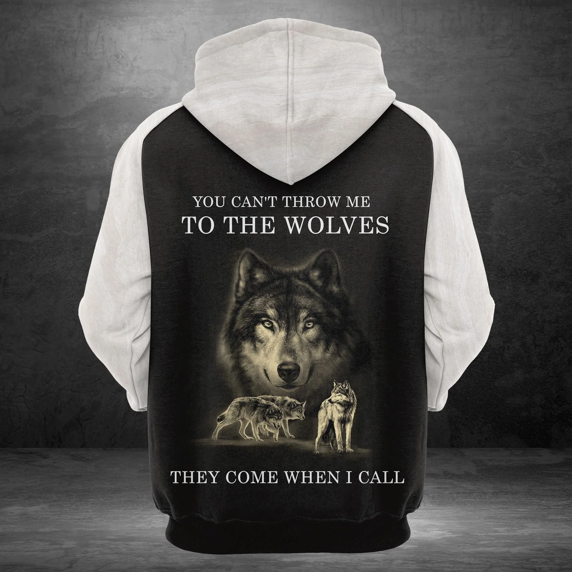 Wolves They Come When I Call Pullover Premium Hoodie, Perfect Outfit For Men And Women On Christmas New Year Autumn Winter - Image 3