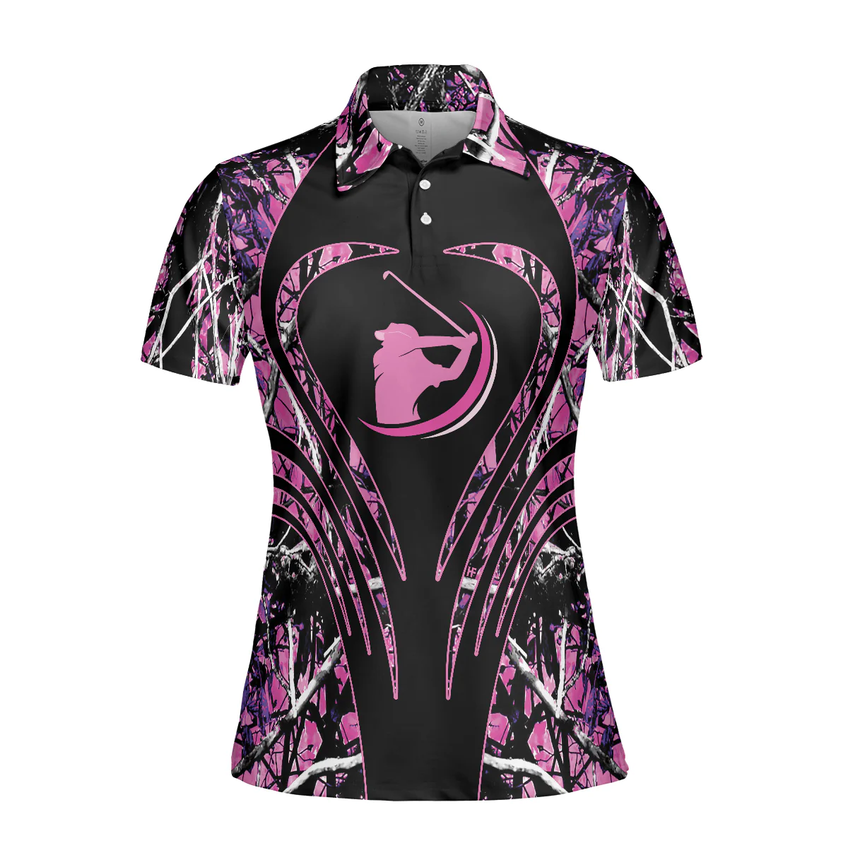 Golf Women Polo Shirt, Thinning Layout Camouflage Pattern I'm Not Swearing I'm Using My Golf Words Golf Women Polo Shirt - Perfect Gift For Women - Image 4