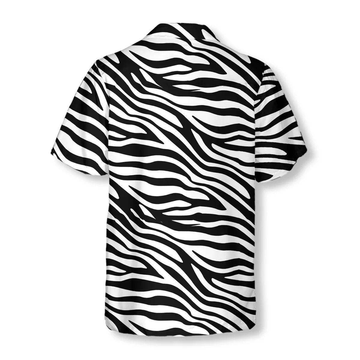 Zebra Pattern Hawaiian Shirt, Zebra Aloha Shirt For Men - Perfect Gift For Zebra Lovers, Husband, Boyfriend, Friend, Family - Image 4